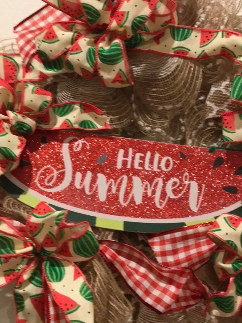 Hello Summer Watermelon Wreath NEW ITEM Custom Final Sale